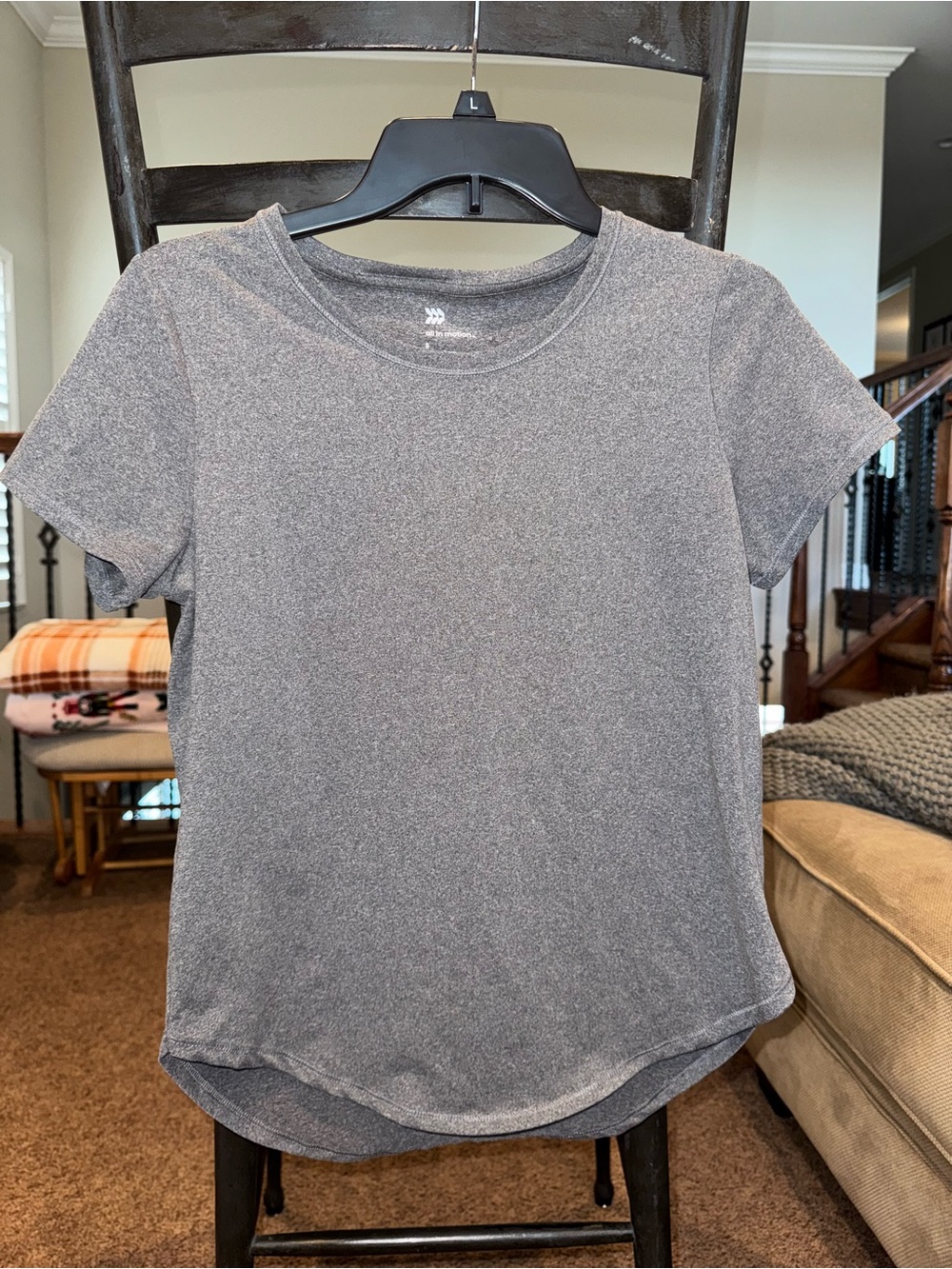 Women's all in motion Grey Short Sleeve Athletic Crewneck Top